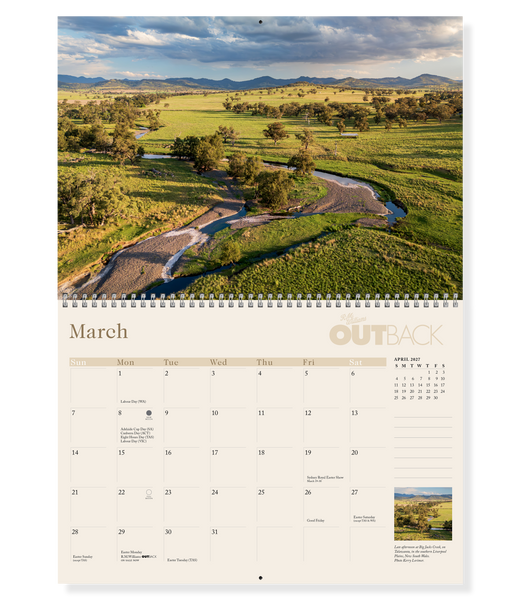 2027 OUTBACK Calendar